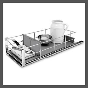 simplehuman -  9" Pull-Out Cabinet Organizer Heavy Ga Silver